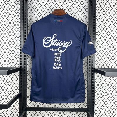 Alternative view of PSG Soccer Jersey Home x Stussy Custom Shirt 2024/25