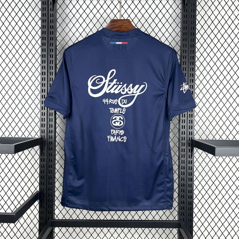PSG Soccer Jersey Home x Stussy Custom Shirt 2024/25 - Image 2