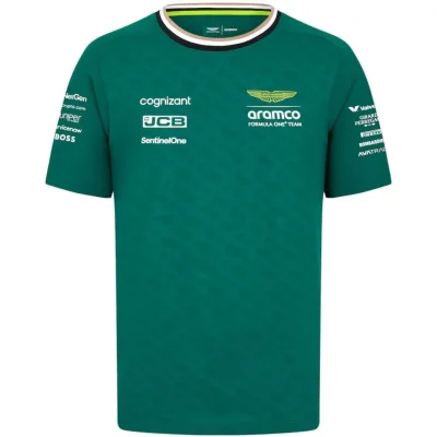 Alternative view of Aston Martin Aramco Cognizant F1 Racing Team Fernando Alonso Driver T-Shirt 2024