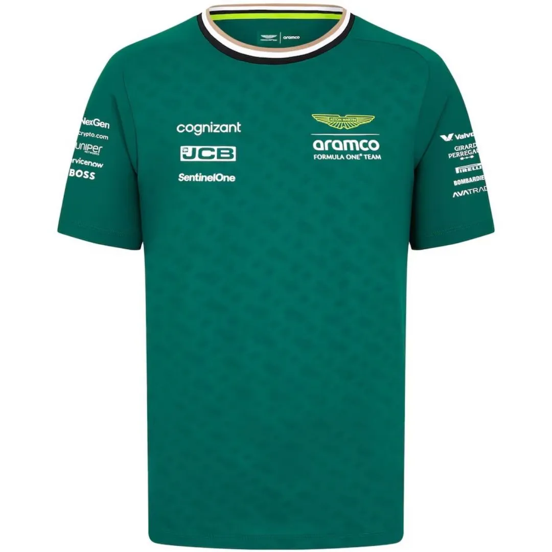 Aston Martin Aramco Cognizant F1 Racing Team Fernando Alonso Driver T-Shirt 2024 - Image 2