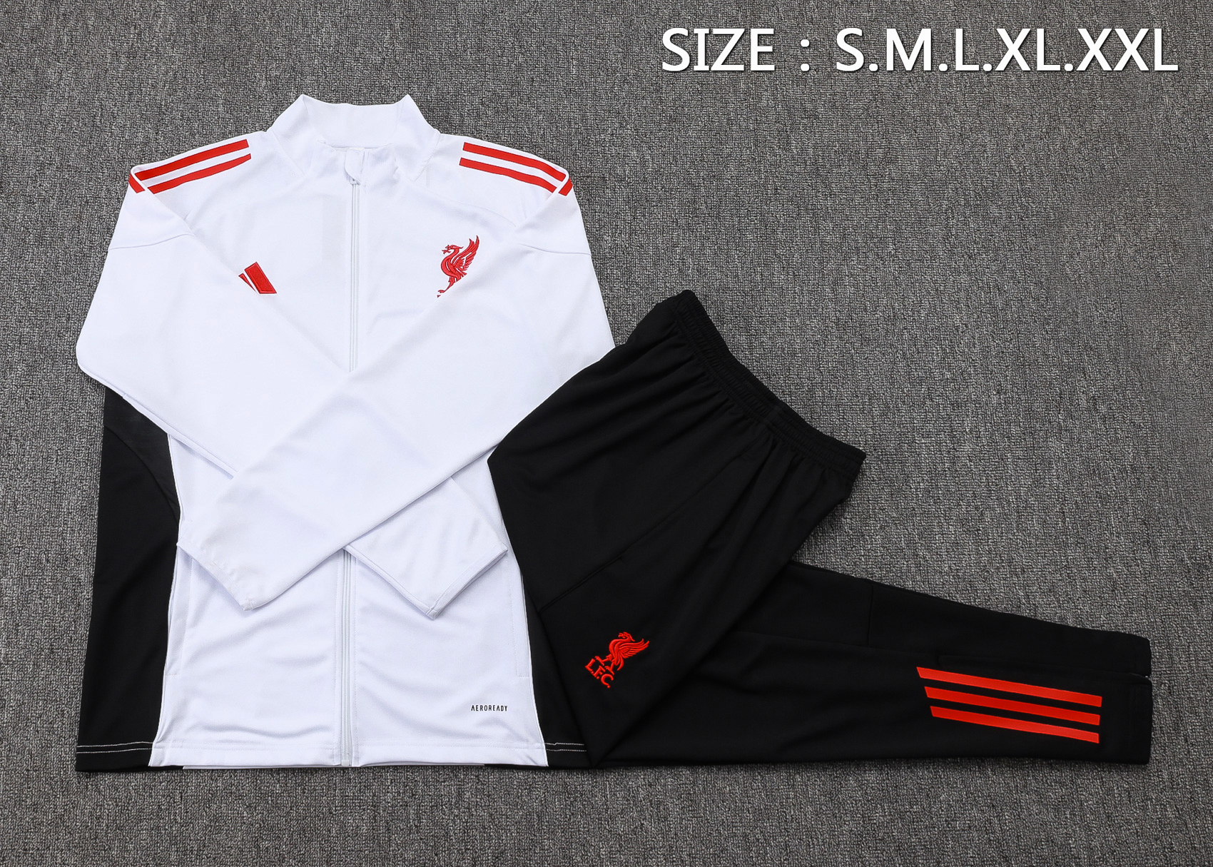 Liverpool Training Kit (Jacket+Pants) White 2025/26 - Image 2