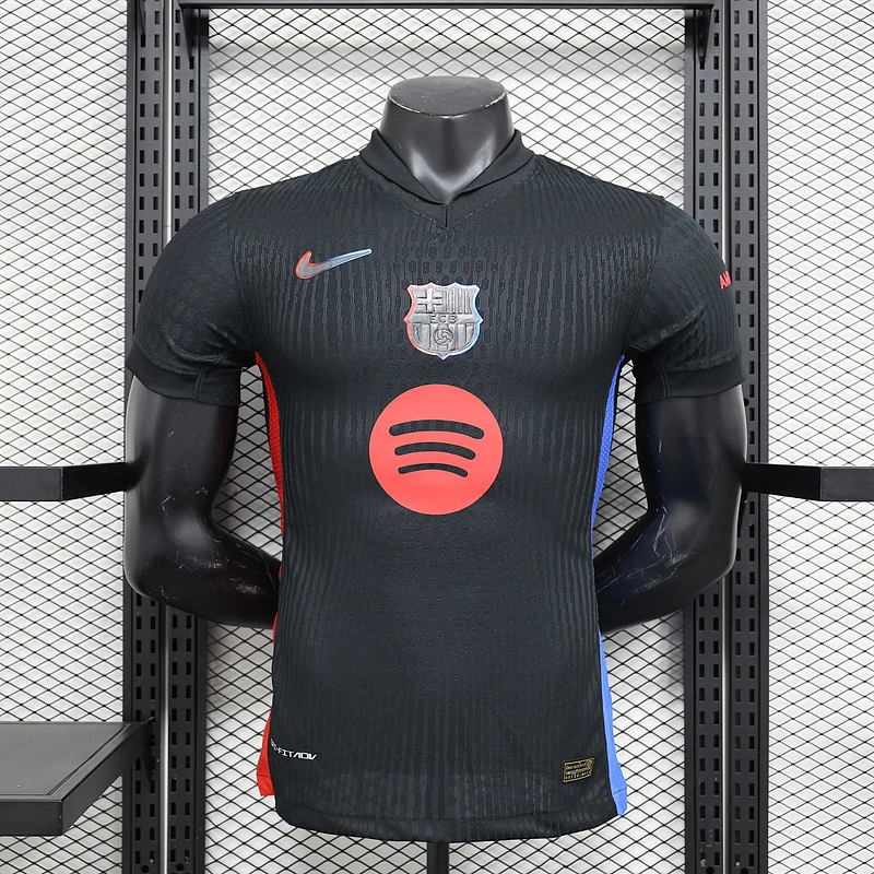 Barcelona Away Soccer Jersey 2024/25 - Spotify Logo Without Text
