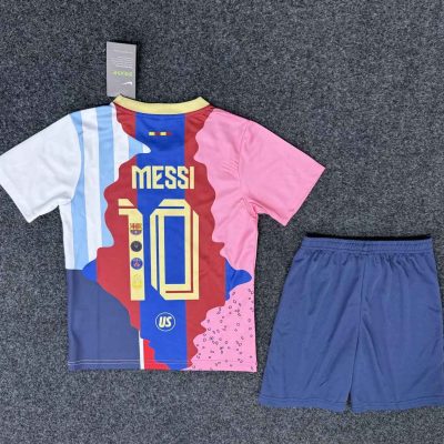 Alternative view of Messi Commemorative Edition Kids Kit Jersey+Shorts 2025/26 - All Club Mix