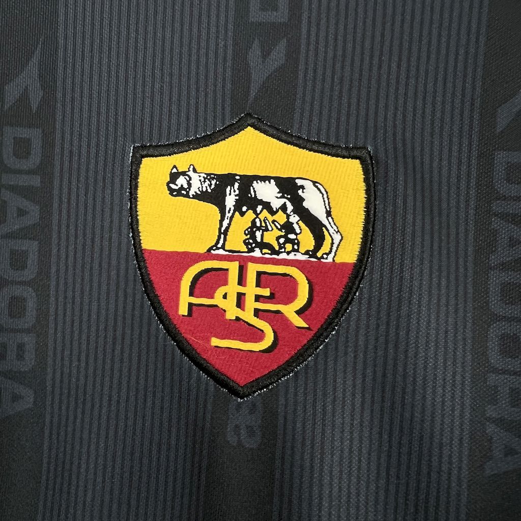 Roma Retro Soccer Jersey Away Custom Shirt 1999/00 - Image 5