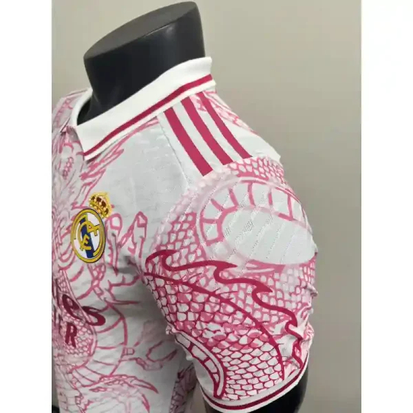 Real Madrid Soccer Jersey Pink Dragon Special Edition Shirt 2025/26 - Image 5
