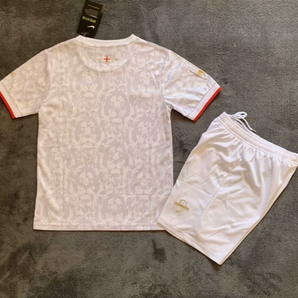 England Soccer Jersey White Comma Special Edition Kids Kit Jersey+Shorts EURO 2024 - Image 2