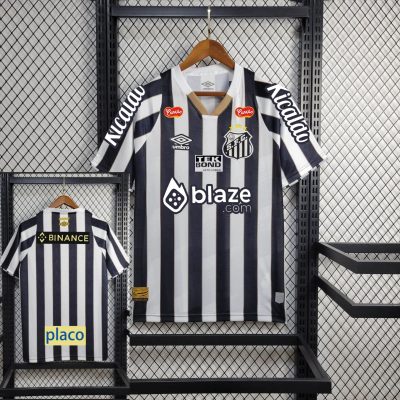Santos FC Soccer Jersey Away Custom Shirt All Sponsor 2024