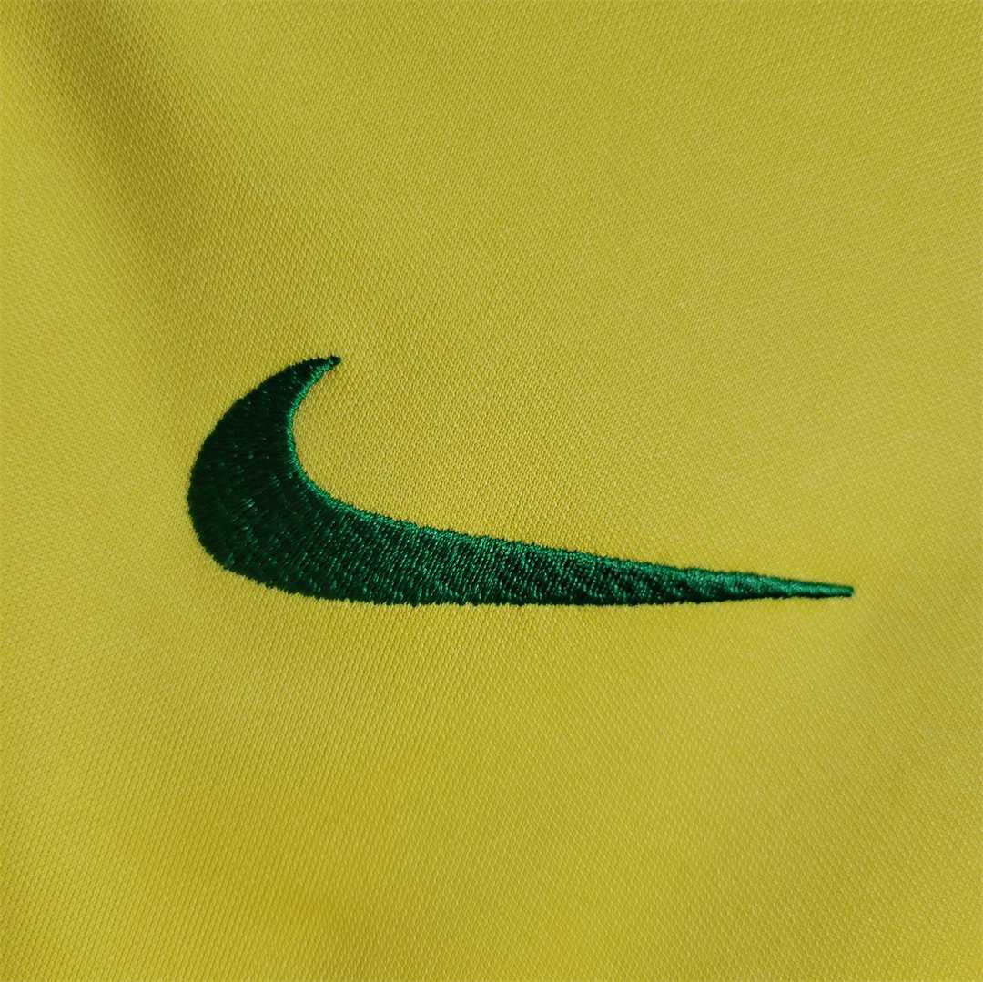 Brazil Retro Jersey Custom Home Soccer Jersey 2021 - Image 4