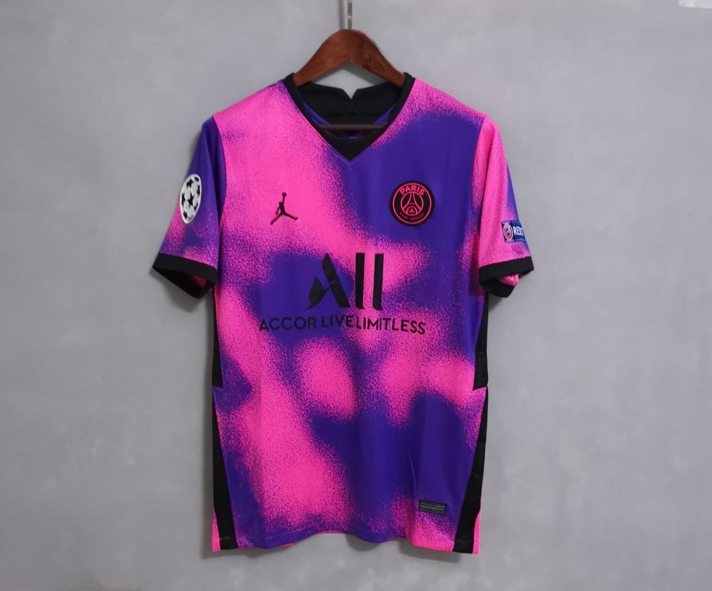 PSG Retro Jersey Fourth Away Soccer Shirt 2020/21 - Image 6