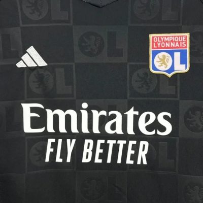 Alternative view of Olympique Lyonnais Football Jersey Away Kids Kit Jerseys+Shorts 2024/25