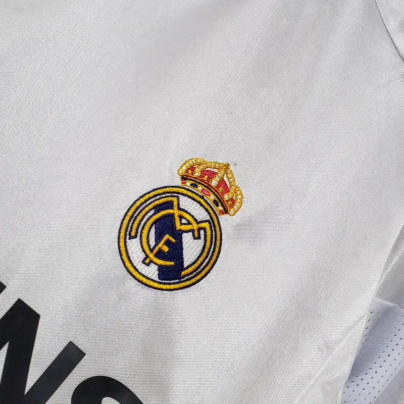 Real Madrid Retro Jersey Home Custom Soccer Shirt 2004-05 - Image 6
