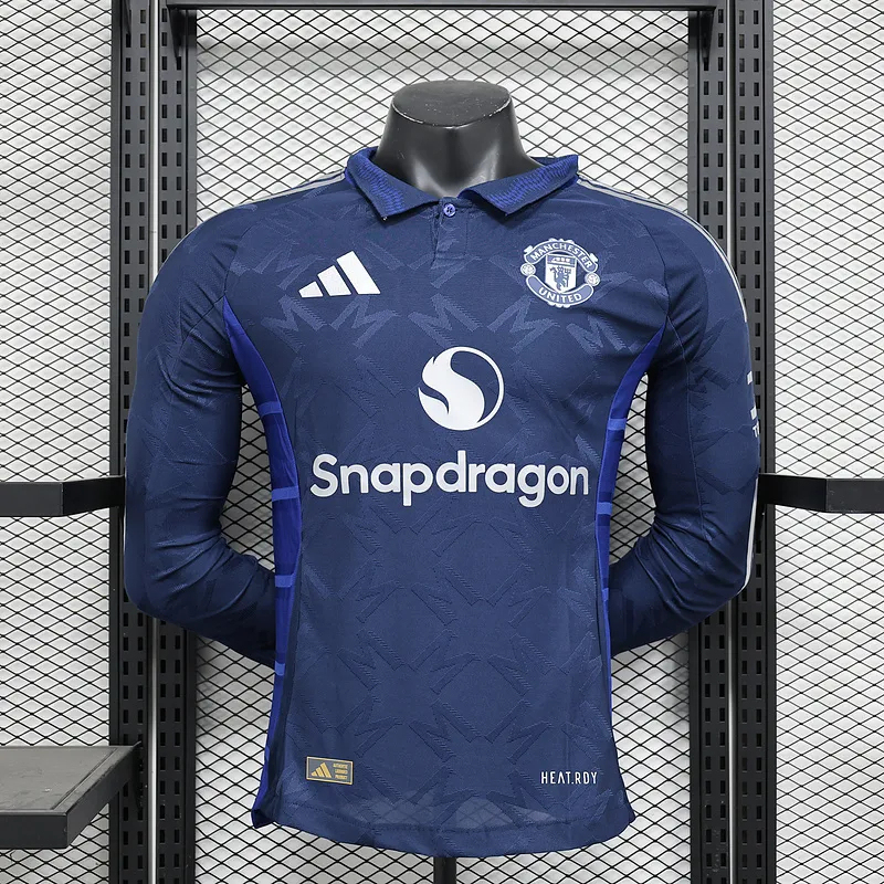 Manchester United Away Long Sleeve Football Jersey Shirt 2024/25