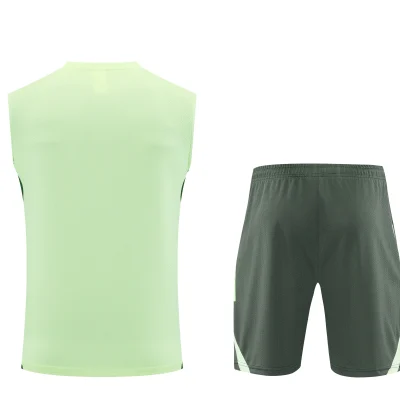 Alternative view of Real Madrid Sleeveless Training Kit Green 2025/26