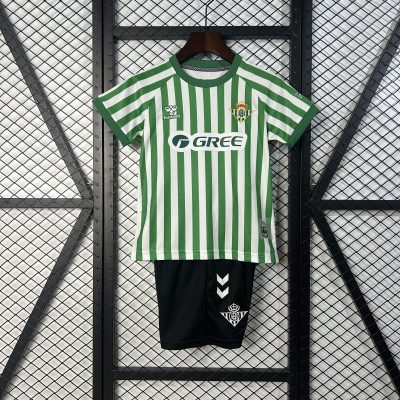 Real Betis  the Conference League Final Kids Kit Jersey+Shorts 2024/25