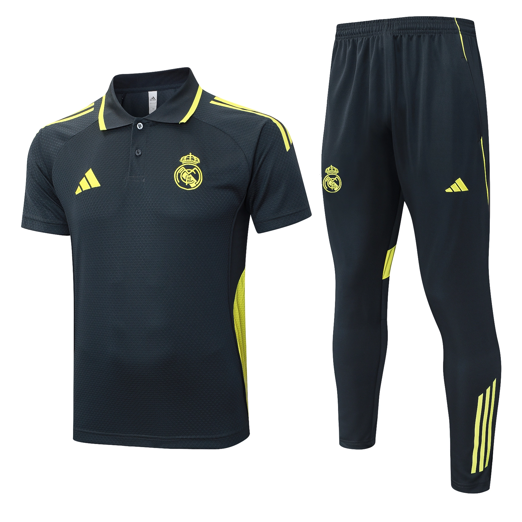 Real Madrid Training Kit (Polo+Pants) Gray 2025/26