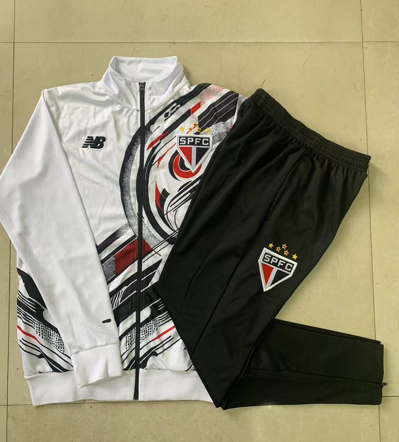 Sao Paulo FC Training Kit (Jacket+Pants) White 2025