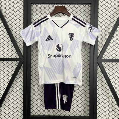 Manchester United Away Kids Kit Jersey+Shorts 2025/26