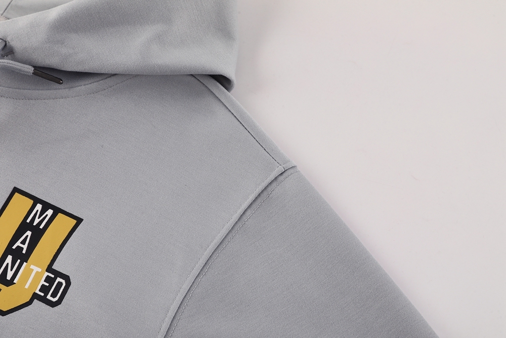 Manchester United Hoodie Training Kit (Sweatshirt+Pants) Grey 2025/26 - Image 2