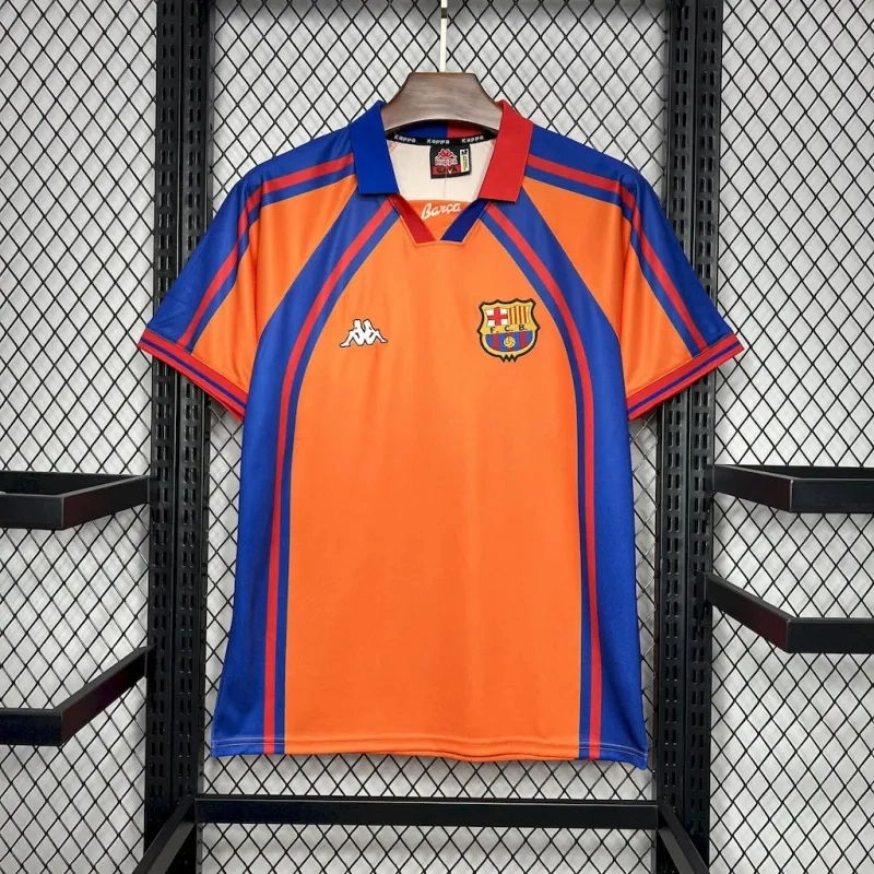 Barcelona Retro Jersey Away Soccer Shirt 1997-98