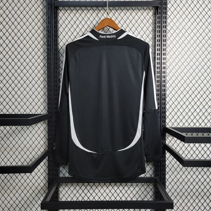 Real Madrid Retro Jersey Away Long Sleeve Custom Soccer Shirt 2006/07 - Image 2
