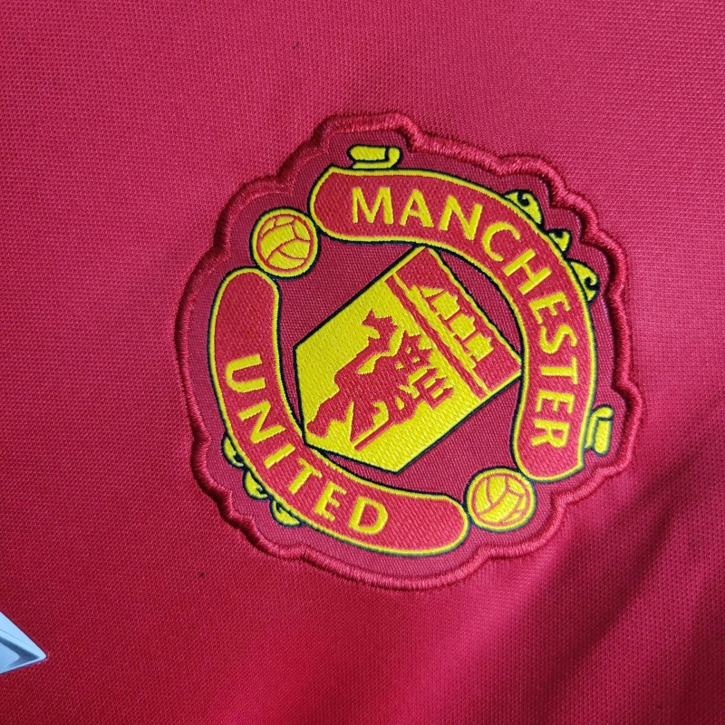 Manchester United Retro Home Football Jersey Shirt 2016/17 - Image 3
