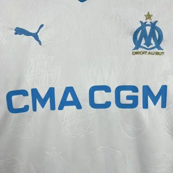 Marseille Soccer Jersey Home Custom Shirt 2025/26 - Image 3