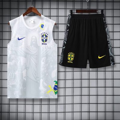 Brazil Sleeveless Training Kit White 2025