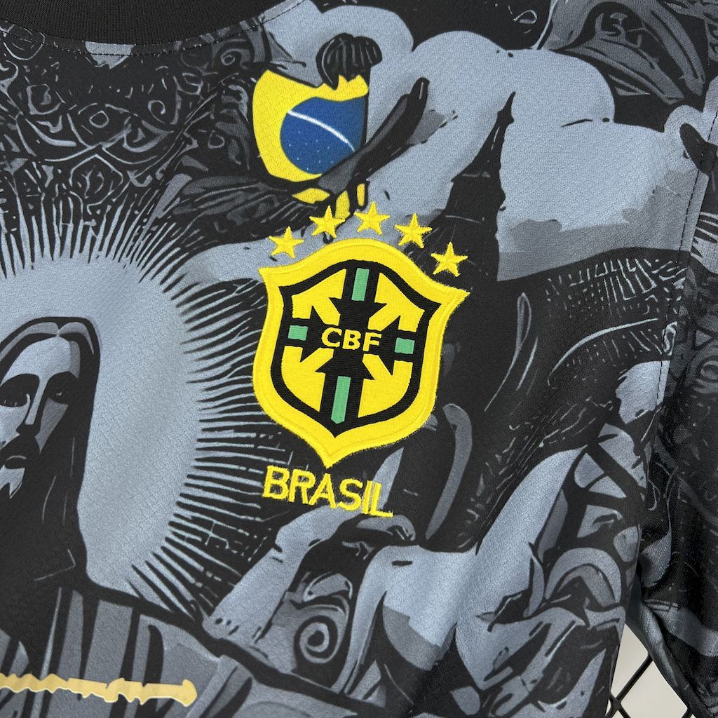Brazil Soccer Jersey Jesus Custom Shirt 2024 - Image 5