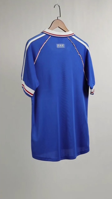 France Retro Soccer Jersey Home Custom Shirt 1998 - Image 3