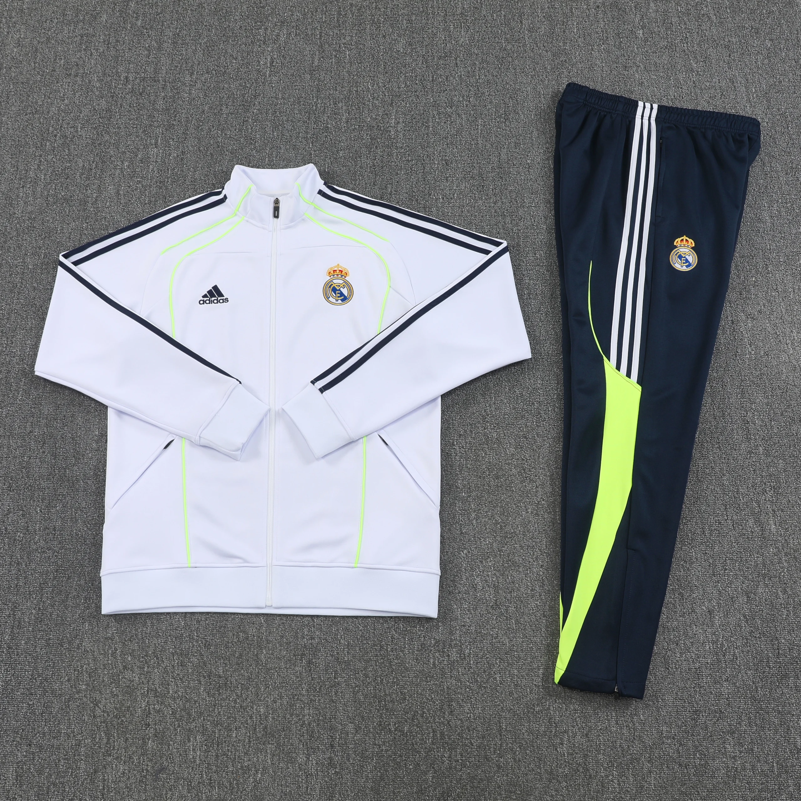 Real Madrid Training Kit (Jacket+Pants) White 2025/26 - Image 3