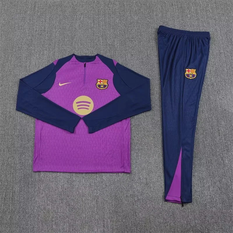Barcelona Training Kit (Sweatshirt+Pants) Purple 2025/26 - Player Version - Image 3