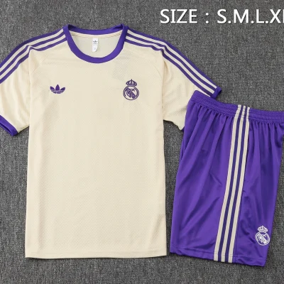 Alternative view of Real Madrid Training Jersey Kit Apricot 2025/26
