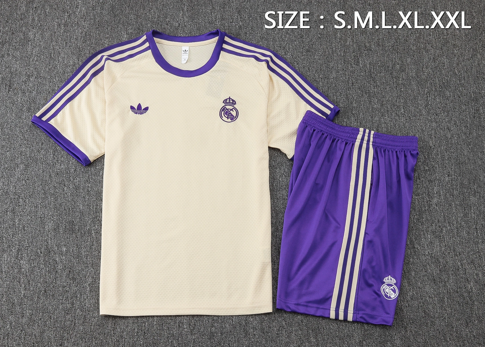 Real Madrid Training Jersey Kit Apricot 2025/26 - Image 2