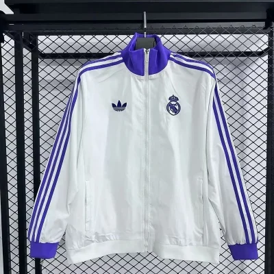 Real Madrid Windbreaker Jacket White 2025-26