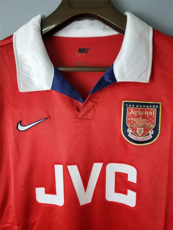 Arsenal Soccer Retro Jersey Home Custom Shirt 1998-99 - Image 3