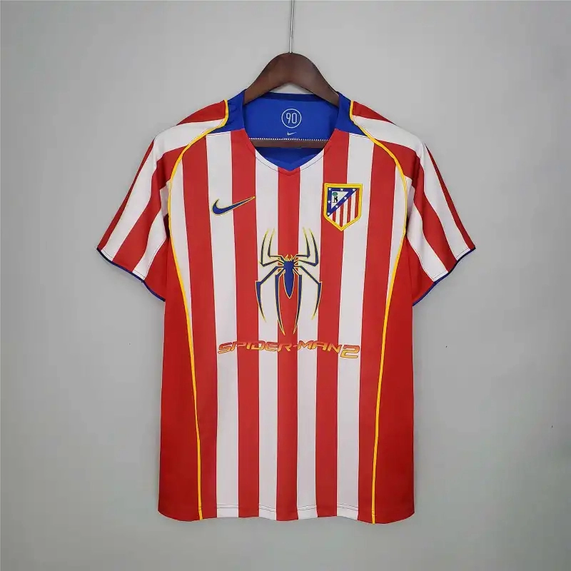 Atletico Madrid Retro Soccer Jersey Home Shirt 2004/05