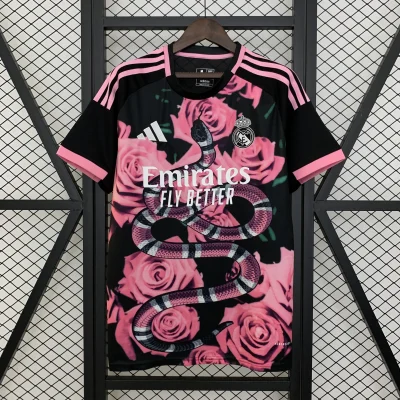 Real Madrid Soccer Jersey Rose & Snake Special Edition Custom Shirt 2025/26