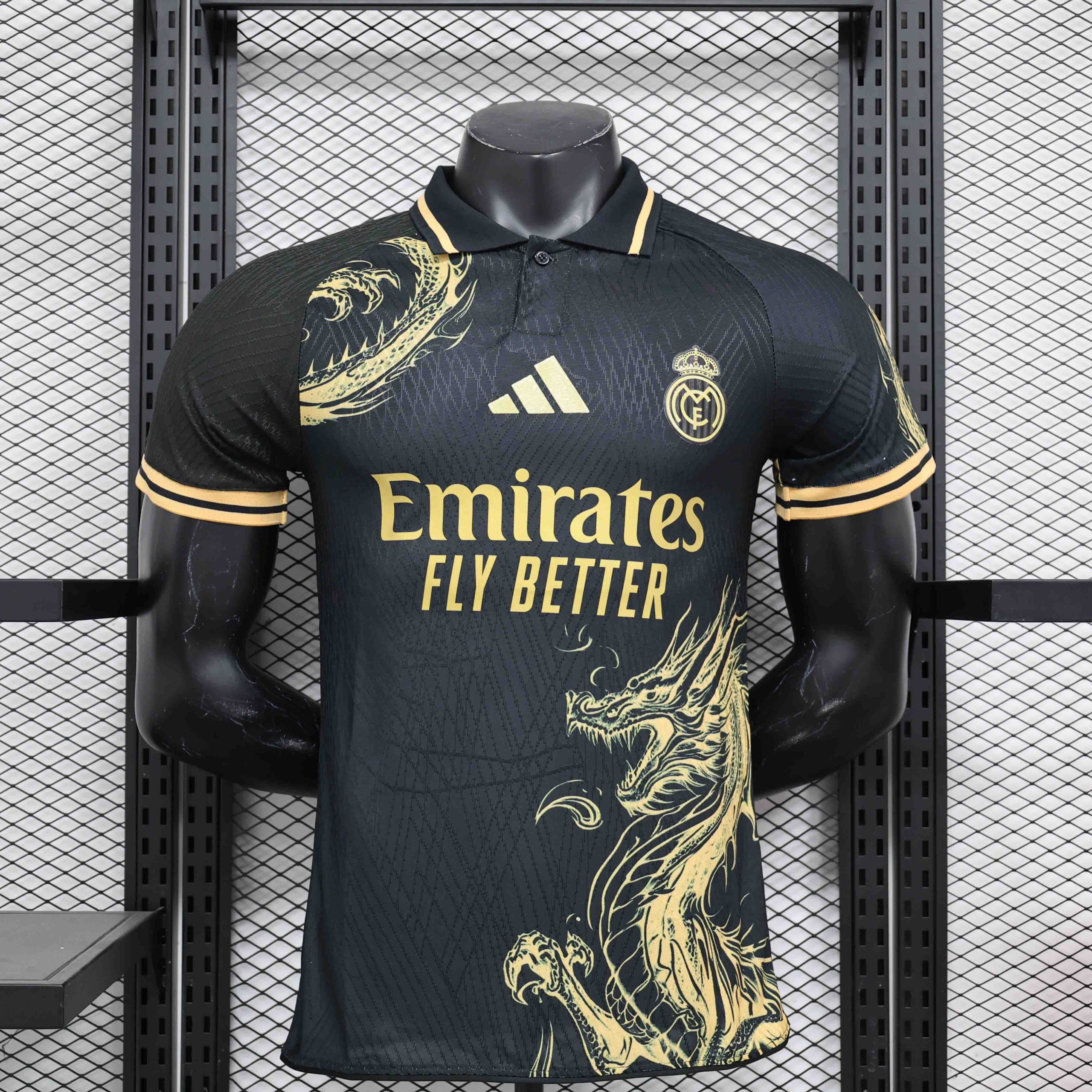 Real Madrid Soccer Jersey Golden Dragon Special Edition Shirt 2024/25
