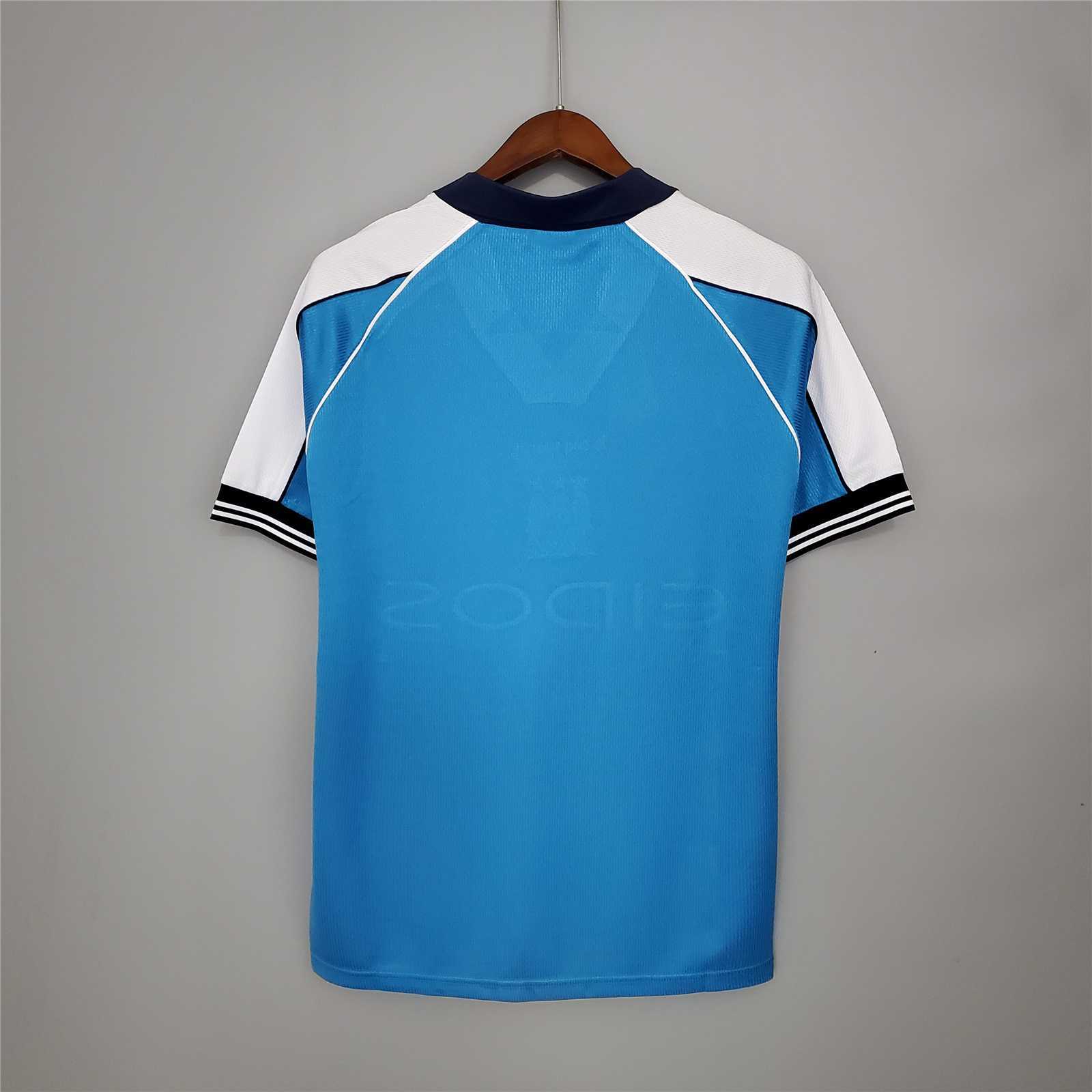 Manchester City Retro Home Football Jersey Shirt 1999/01 - Image 2
