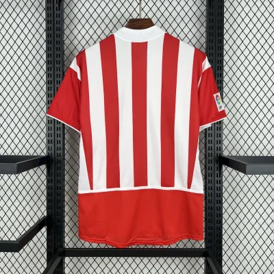 Alternative view of Atletico Madrid Retro Soccer Jersey Home Shirt 2002-03