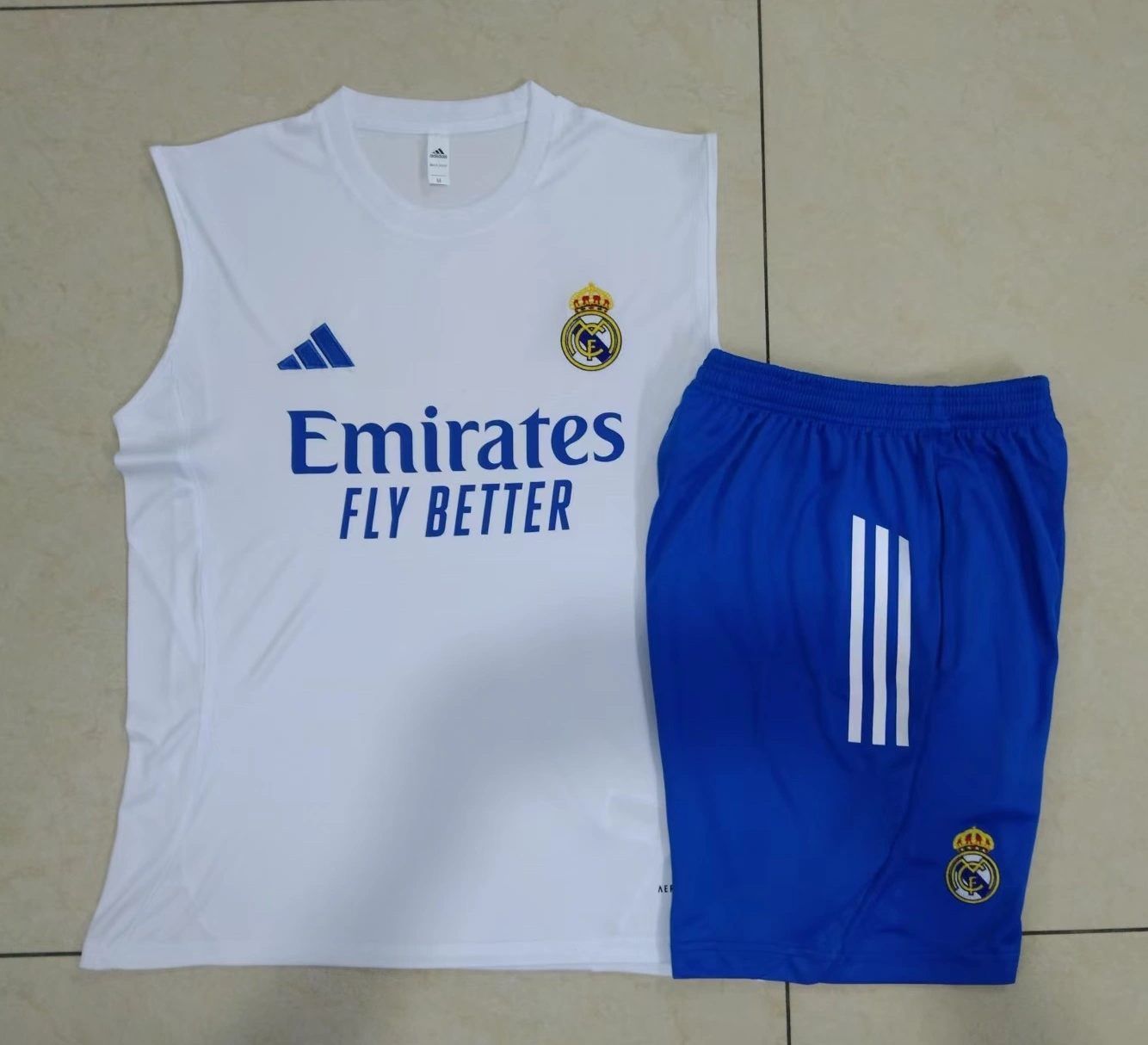 Real Madrid Sleeveless Training Kit White 2025/26