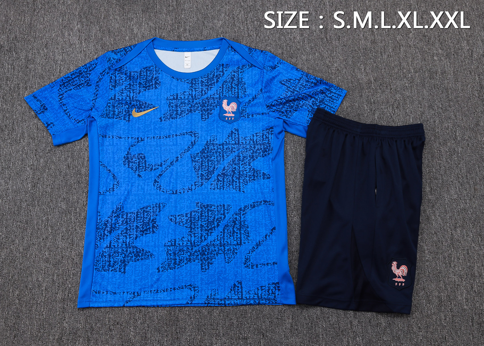 France Training Jersey Kit Blue 2025 - Image 5