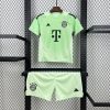 Bayern Munich Green Goalkeeper Kids Kit Jerseys+Shorts 2025/26