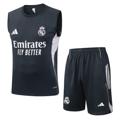 Real Madrid Sleeveless Training Kit Gray 2025/26