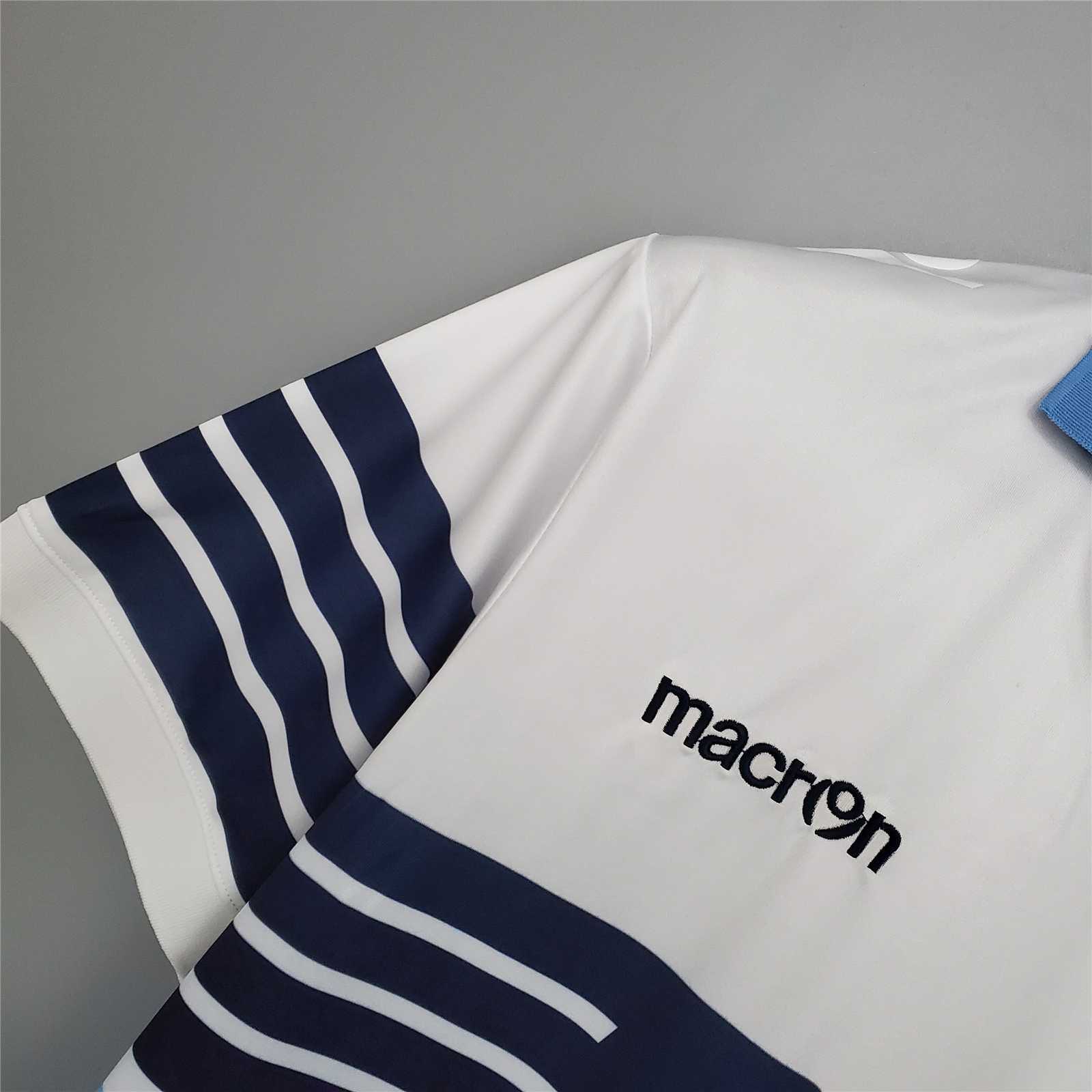 Lazio Retro Soccer Jersey Home Eagle Shirts Macron 115th Anniversary 2015/16 - Image 4
