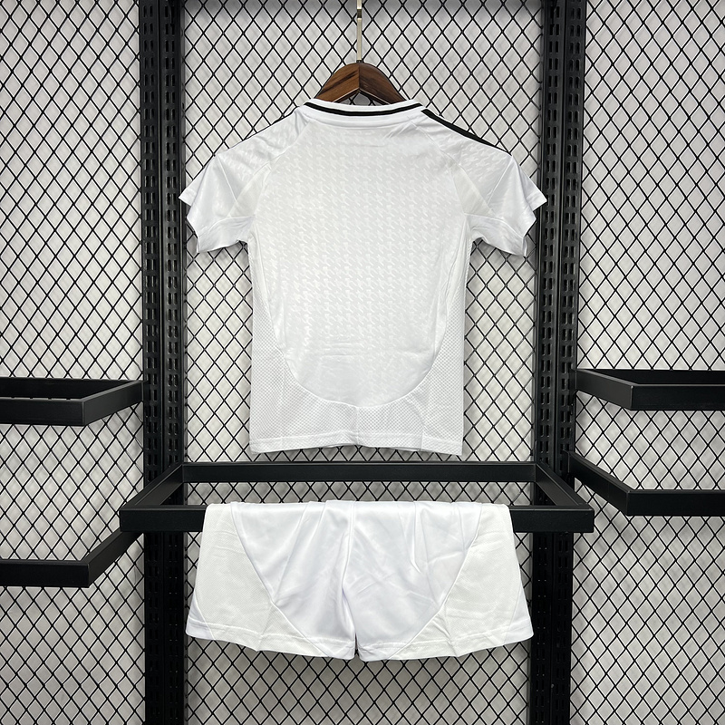 Real Madrid Home Soccer Uniform Kids Kit Jersey+Shorts 2024/25 - Image 2