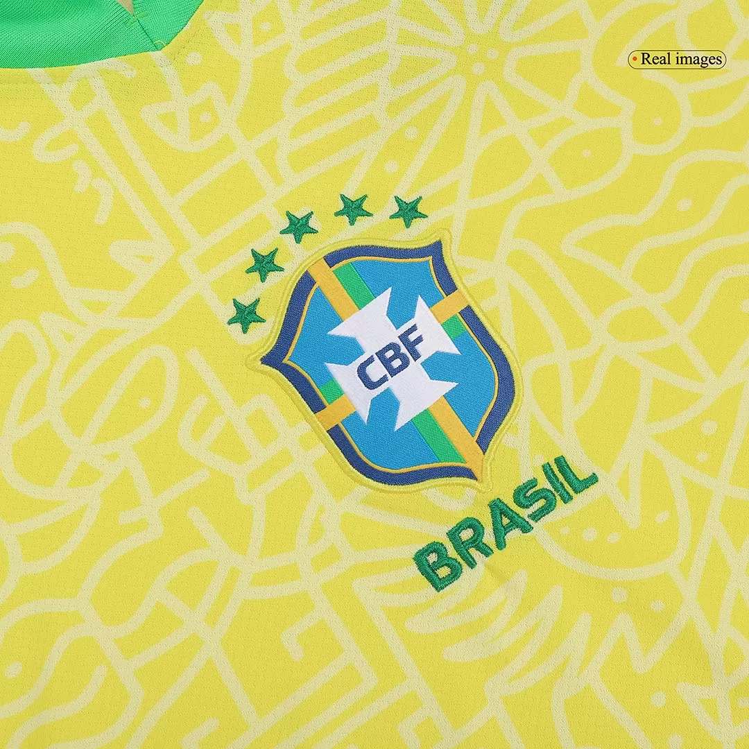 Brazil Soccer Jersey Home Custom Shirt Copa America 2024 - Image 5