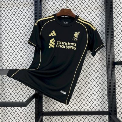 Liverpool Football Jersey Black & Golden Special Edition Custom Shirt 2025/26