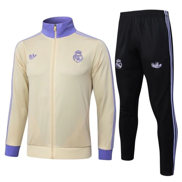 Real Madrid Training Kit (Jacket+Pants) Purple & Black 2025/26