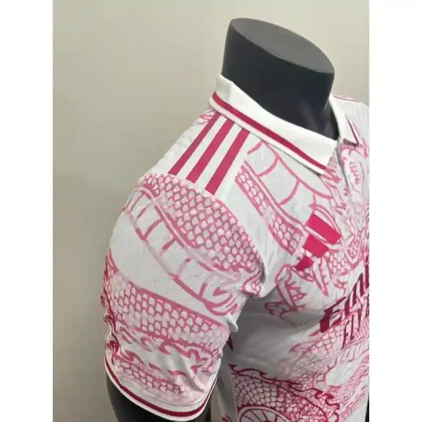 Real Madrid Soccer Jersey Pink Dragon Special Edition Shirt 2025/26 - Image 4